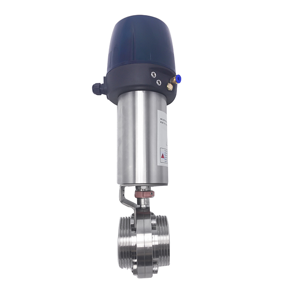 Sanitary Pneumatic Thread Butterfly Valves with Intelligent Control 