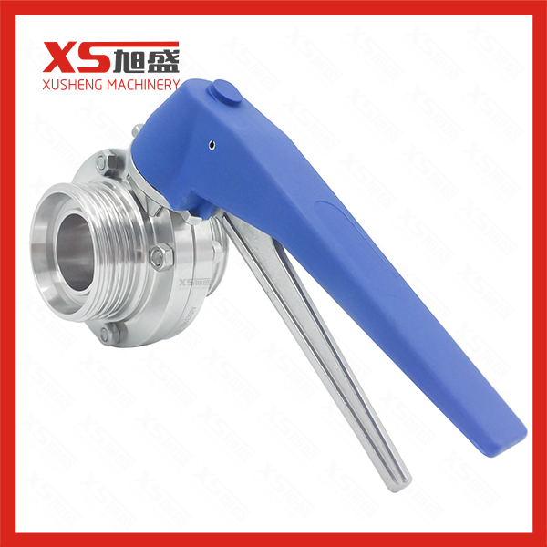 SMS Thread Sanitary Butterfly Valve for chemical industries