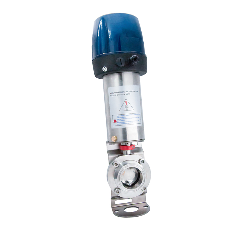 Stainless Steel Sanitary C-Top Clamp Butterfly Valves