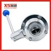 Compass Sanitary Hygienic SS304 SS316L Stainless steel Butterfly ball valve