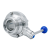 SS304 316L stainless steel Manual butterfly type food grade ball valve 