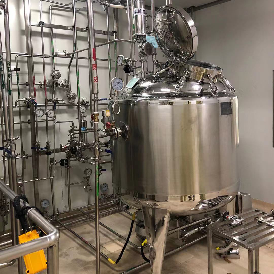 1000 liter steam heating sugar syrup mixing tank