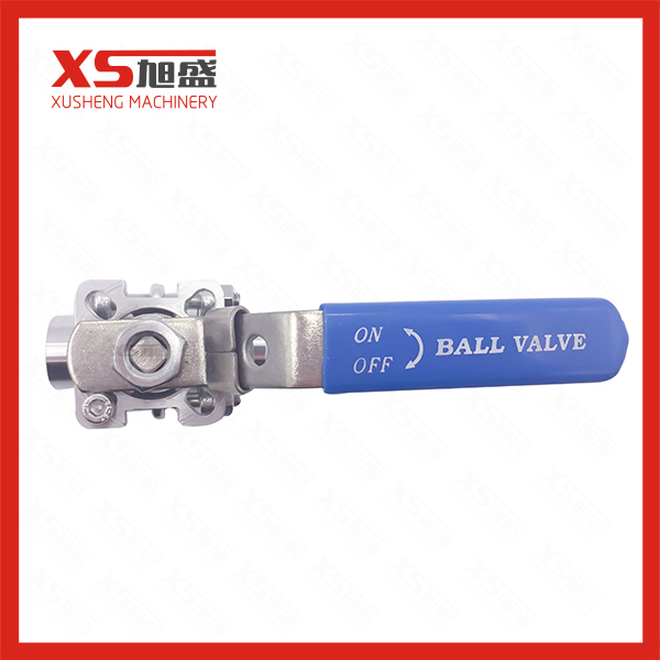 SS304 SS316L stainless steel hygienic Sanitary food grade Welded 3 Pieces Ball Valve
