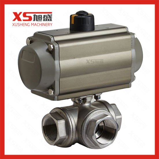 Pneumatic Actuator Sanitary Straight Ball Valves