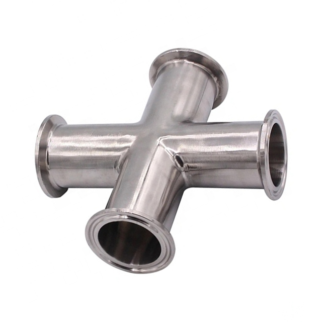 Sanitary Stainless Steel Connection Forged Equal Long Cross