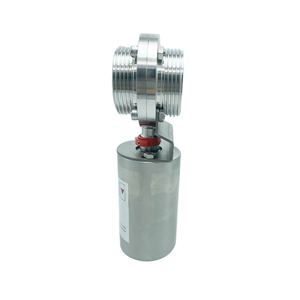 Forge Pneumatic Sanitary Butterfly Valve for Alcohol