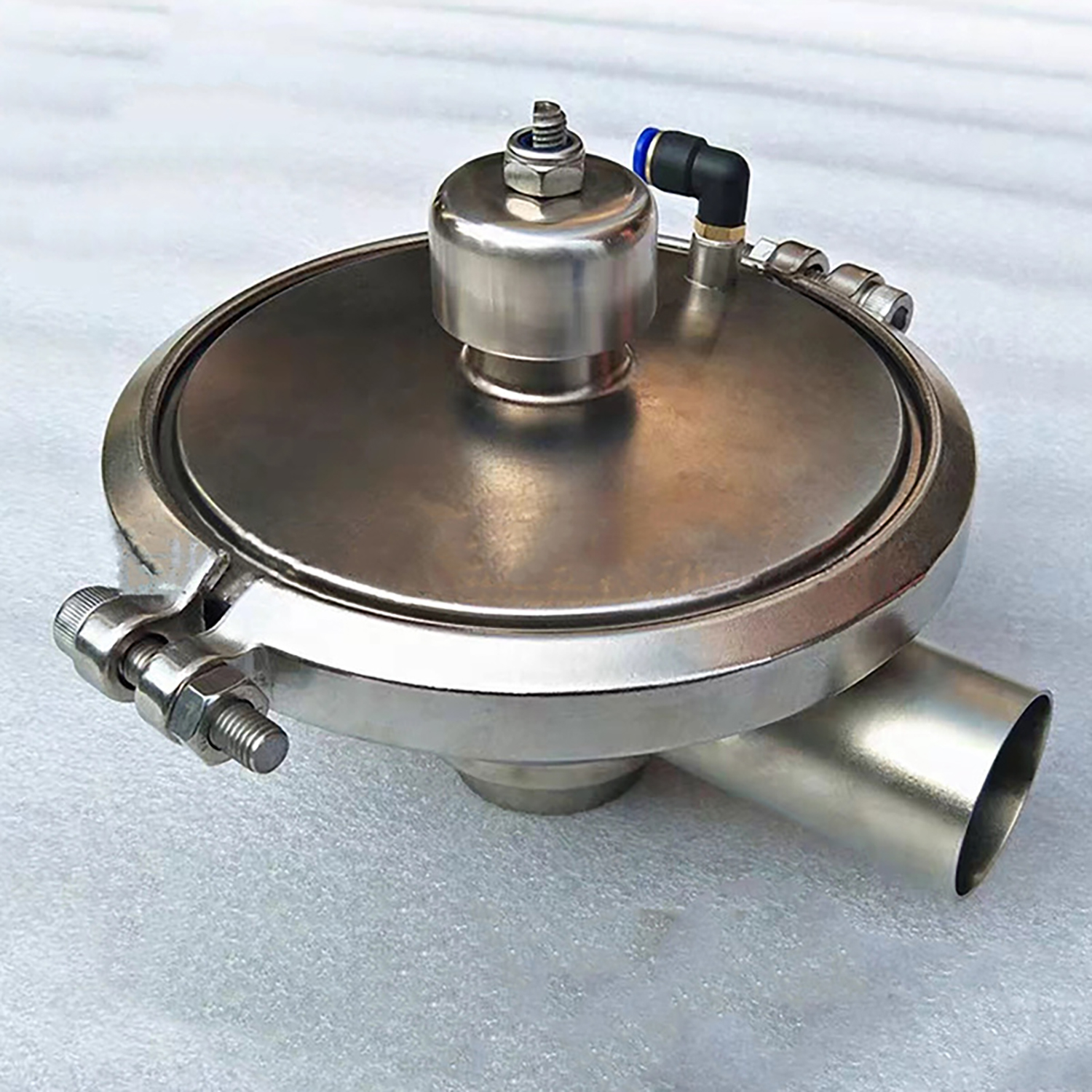 CPM Series Sanitary Butt Weld Pneumatic Constant Pressure Valve Back