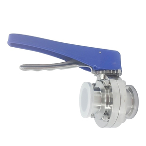 SMS Clamp Sanitary Butterfly Valve for Alcohol