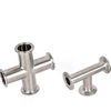 Sanitary Stainless Steel Pipe Fitting Clamp Type Cross