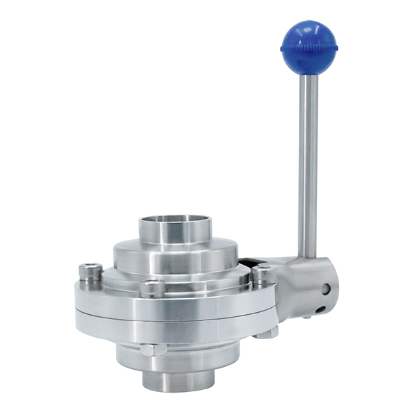 stainless steel 304 316L 2 pieces butterfly type ball valve with pull handle