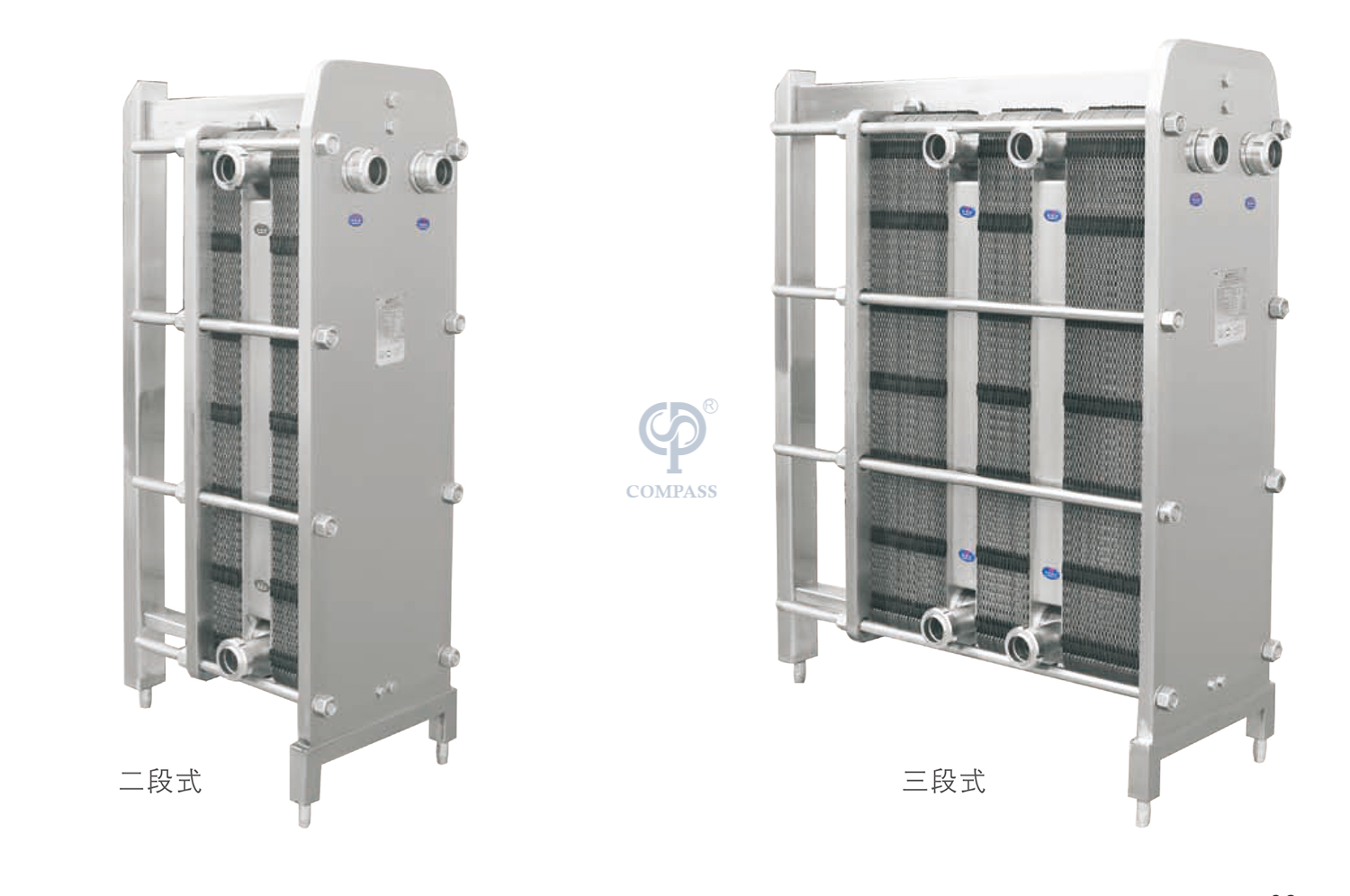 Stainless Steel Multistage Three Stages Plate Heat Exchanger For Milk Pasteurization