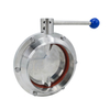 DIN Manual Sanitary Butterfly Valve for Alcohol