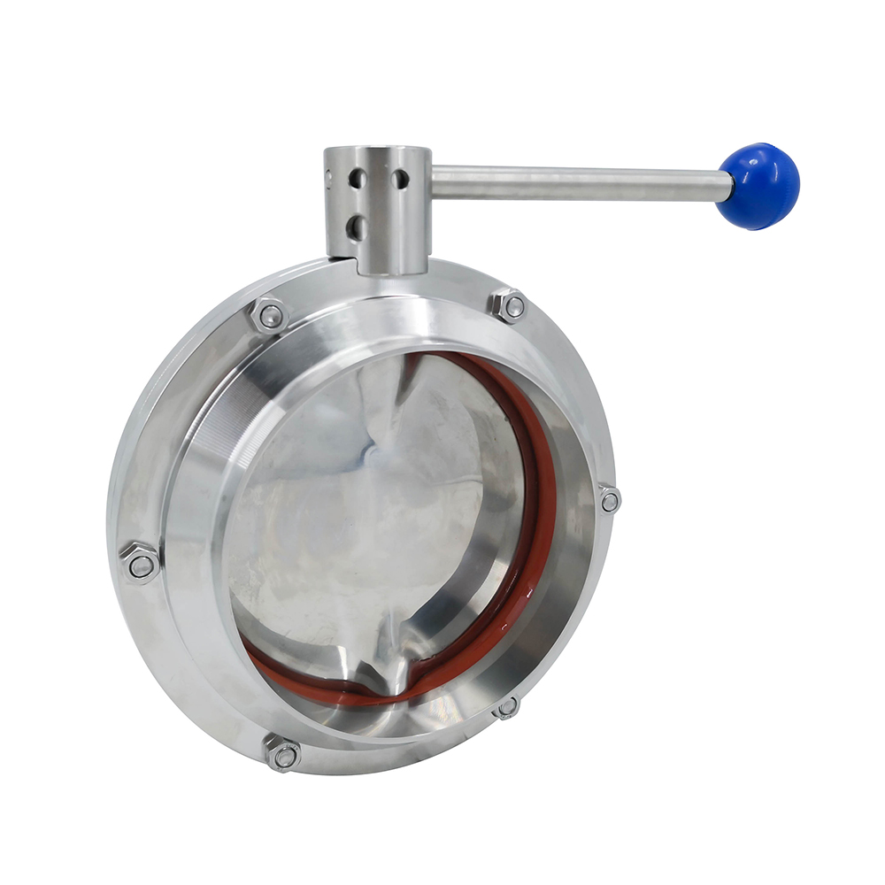 DIN Manual Sanitary Butterfly Valve for Alcohol