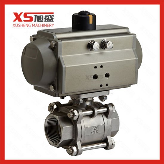 Pneumatic Actuator Sanitary Straight Ball Valves