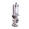 Stainless Steel Sanitary Pneumatic Air Operated clamp Butterfly Valve with Switch