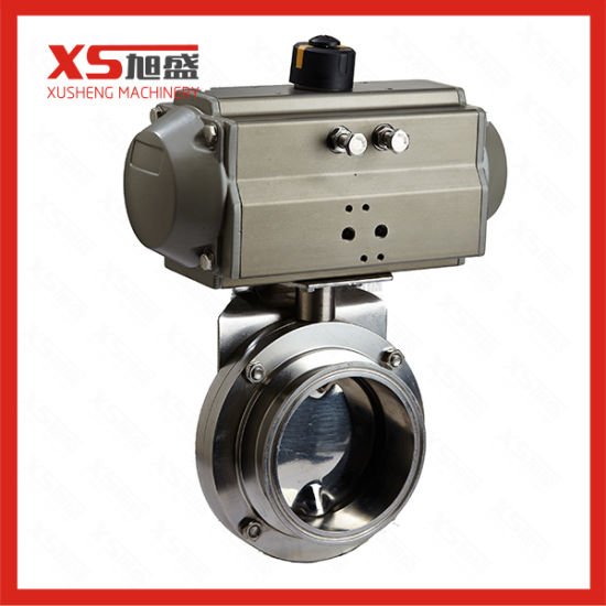 Pneumatic Actuator Sanitary Straight Ball Valves