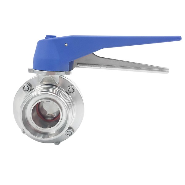 Stainless Steel Sanitary Hygienic Three-way Male Butterfly Valves