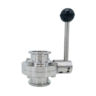 SMS Manual Sanitary Butterfly Valve for Alcohol