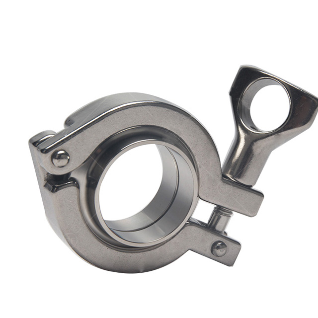 Sanitary Double Pin Thread Nut Clamp Ferrule Assembly