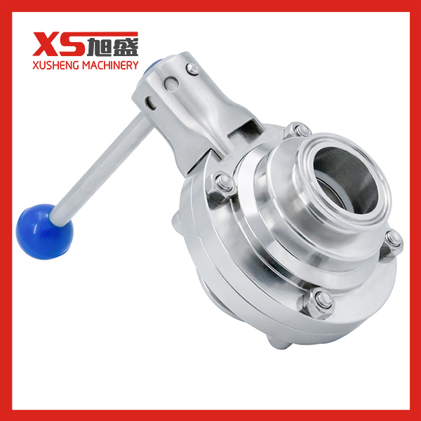 Compass Sanitary Hygienic SS304 SS316L Stainless steel Butterfly ball valve