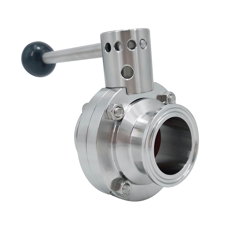 DIN Clamp Sanitary Butterfly Valve for chemical industries