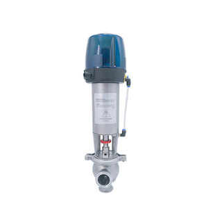 3A Sanitary L Type Pneumatic Stop Valve with Control Head