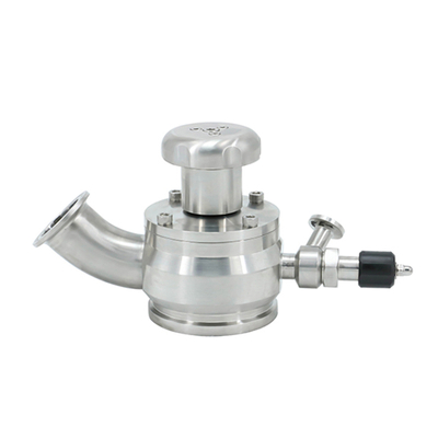 25mm Manual Aseptic Flush Bottom Sample Valves with Steam Inlet Pipe