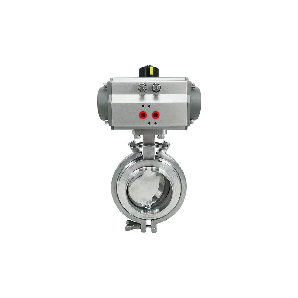 Sanitary Stainless Steel Pneumatic Powder Butterfly Valve